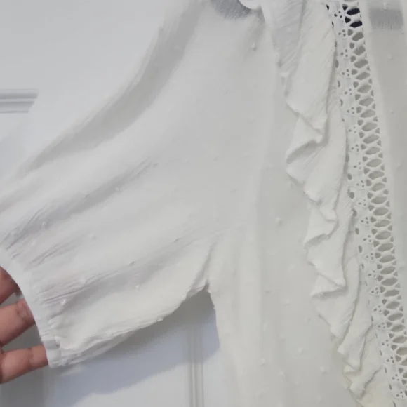 Pookie & Sebastian Ruffle Blouse Top - Picture 6 of 8